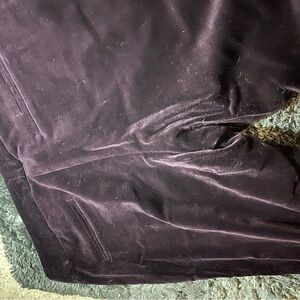 Theory Deep Purple Velvet Trousers